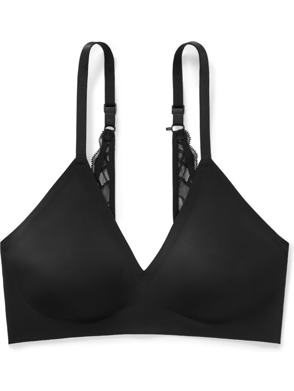True & Co Women's True Body Boost Convertible Lace Bra Size XL black, set of 2